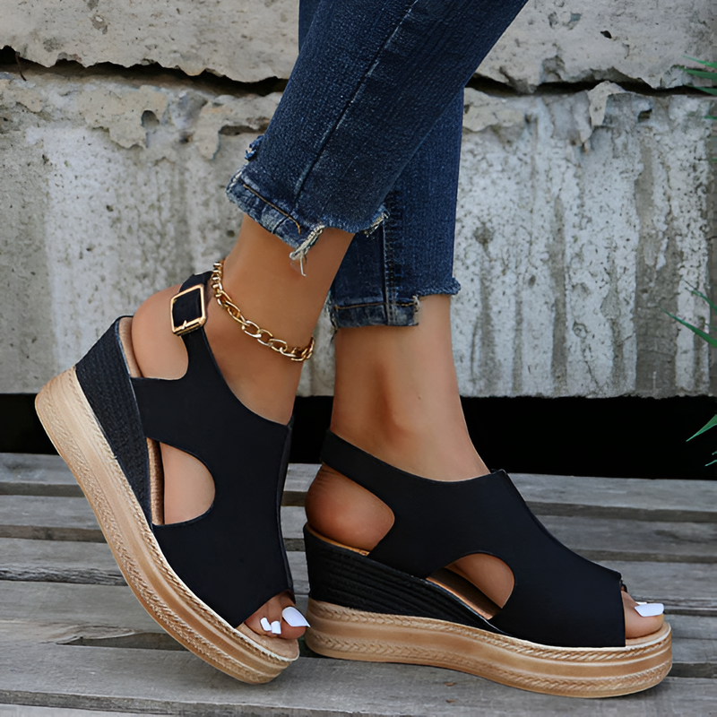 Nolana - Elegant Women's Wedge Sandals